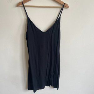 Reformation Marlowe Crepe Mini Dress, Black, Size Small